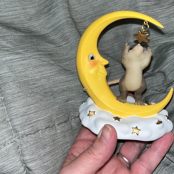 Fitz and Floyd Reach for the Stars Charming Tails item 97/718 Moon with mouse - Picture 6 of 6